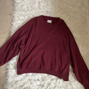 American Eagle Outfitters Red Crewneck Sweater